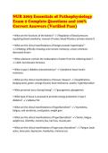 NUR 2063 Essentials of Pathophysiology Exam 2 Complete Questions and 100&percnt; Correct Answers &lpar;Verified Pass&rpar;