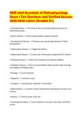 NUR 2063 Essentials of Pathophysiology Exam 1 Updated Test Bank and Answers 2026&sol;2027 Edition &lpar;A&plus; Guaranteed&rpar;
