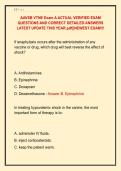 AAVSB VTNE Exam A ACTUAL VERIFIED EXAM  QUESTIONS AND CORRECT DETAILED ANSWERS  LATEST UPDATE THIS YEAR&period;pdf&vert;&vert;NEWEST EXAM&excl;&excl;&excl;