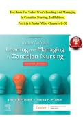 Test Bank For Yoder-Wise&rsquo;s Leading And Managing In Canadian Nursing&comma; 2nd Edition&comma; Patricia S&period; Yoder-Wise&comma; Janice Waddell&comma; Nancy Walton
