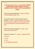 Core Power Yoga C1 Class - Cues&comma; ACTUAL VERIFIED  EXAM QUESTIONS AND CORRECT DETAILED  ANSWERS LATEST UPDATE THIS YEAR&period;pdf&vert;&vert;NEWEST  EXAM&excl;&excl;&excl; 
