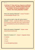 CorePower C1 Class with Cues&comma; Sequence and Breath  with Posture ACTUAL VERIFIED EXAM QUESTIONS  AND CORRECT DETAILED ANSWERS LATEST  UPDATE THIS YEAR&period;pdf&vert;&vert;NEWEST EXAM&excl;&excl;&excl;