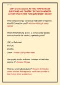 CSPT practice exam A ACTUAL VERIFIED EXAM  QUESTIONS AND CORRECT DETAILED ANSWERS  LATEST UPDATE THIS YEAR&period;pdf&vert;&vert;NEWEST EXAM&excl;&excl;&excl; 