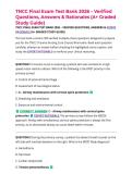 TNCC Final Exam Test Bank 2026 &ndash; Verified Questions&comma; Answers & Rationales &lpar;A&plus; Graded Study Guide&rpar;