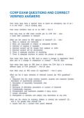 CCRP EXAM QUESTIONS AND CORRECT VERIFIED ANSWERS
