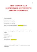ARRT CI REVIEW EXAM COMPREHENSIVE QUESTIONS WITH VERIFIED ANSWERS 2026