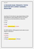 CLTM BOARD EXAM &vert; FREQUENTLY TESTED  QUESTIONS WITH CORRECT ANSWERS &vert;  BRAND NEW&excl;