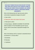 IAHSS BASIC TRAINING FOR HEALTHCARE SECURITY OFFICERS  FINAL EXAM LATEST 2026-2027 ACTUAL EXAM WITH COMPLETE  QUESTIONS AND CORRECT DETAILED ANSWERS &lpar;100&percnt; VERIFIED  ANSWERS&rpar; &vert;ALREADY GRADED A&plus;&vert; &vert;&vert;PROFESSOR VERIFIED&vert;&vert;  &vert;&vert;BRANDNEW&excl;&excl;&excl;&vert;&vert; 