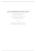 NUCLEAR MEDICINE FINAL EXAM &vert; 142 ACTUAL QUESTIONS AND ANSWERS &vert; 2026 UPDATE &vert; WITH ACCURATE SOLUTIONS&period;