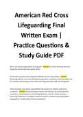 American Red Cross  Lifeguarding Final  Written Exam &vert;  Practice Questions &  Study Guide PDF