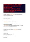 SHADOW HEALTH- TINA JONES- HAIR&comma; SKIN&comma; NAILS &lpar;2026&sol;2027&rpar; UPDATE&vert;EXAM QUESTIONS WITH MULTIPLE CHOICES &vert;VERIFIED & REVISED ANSWERS &lpar;NEW&rpar;&excl;&excl;&excl;
