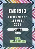 ENG1513 Assignment 1 2026 Memo &vert; Due Date 13 April 2026