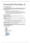 Farmaceutische technologie b FB 2 samenvatting