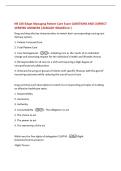NR 226-Edapt Managing Patient Care Exam QUESTIONS AND CORRECT  VERIFIED ANSWERS &vert;ALREADY GRADED A&plus;&vert; 