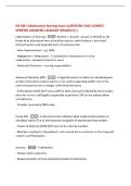 NR 446 Collaborative Nursing Exam QUESTIONS AND CORRECT  VERIFIED ANSWERS &vert;ALREADY GRADED A&plus;&vert;