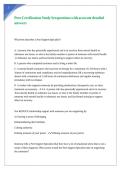 Peer Certification Study Set questions with accurate detailed answers