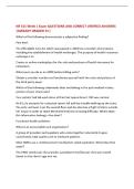 NR 511 Week 1 Exam QUESTIONS AND CORRECT VERIFIED ANSWERS  &vert;ALREADY GRADED A&plus;&vert; 