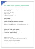 Peer Support Exam with accurate detailed solutions