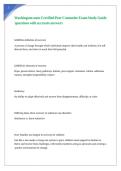 Washington state Certified Peer Counselor Exam Study Guide questions with accurate answers
