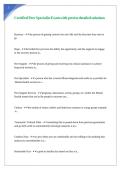 Certified Peer Specialist Exam with precise detailed solutions