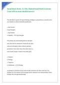 LCSW  NEWEST EXAMS COMPILATION BUNDLE &vert; NEWEST PACKAGE
