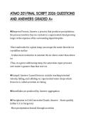 ATMO 201 FINAL SCRIPT 2026 QUESTIONS  AND ANSWERS GRADED A&plus;