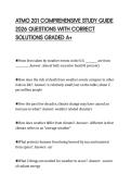 ATMO 201 COMPREHENSIVE STUDY GUIDE  2026 QUESTIONS WITH CORRECT  SOLUTIONS GRADED A&plus; 