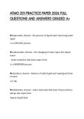 ATMO 201 COMPREHENSIVE STUDY GUIDE  2026 QUESTIONS WITH CORRECT  SOLUTIONS GRADED A&plus; 