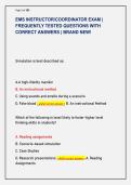 EMS INSTRUCTOR&sol;COORDINATOR EXAM &vert;  FREQUENTLY TESTED QUESTIONS WITH  CORRECT ANSWERS &vert; BRAND NEW&excl;