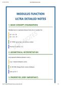 Modulus Function&colon; From Basics to Advanced Problem Solving &lpar;JEE Level&rpar;&rdquo;
