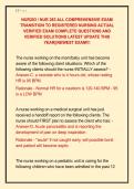 NUR283 &sol; NUR 283 ALL COMPREHENSIVE EXAM  TRANSITION TO REGISTERED NURSING ACTUAL  VERIFIED EXAM COMPLETE QUESTIONS AND  VERIFIED SOLUTIONS LATEST UPDATE THIS  YEAR&vert;&vert;NEWEST EXAM&excl;&excl;&excl; 