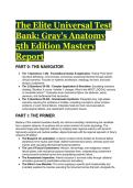 2026&sol;2027 Elite Anatomy Test Bank & Clinical Scenarios &vert; Explicitly Aligned with Gray's Anatomy 5th Edition
