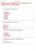 EMS Instructor&sol;Coordinator Exam &ndash; Questions with  Verified Answers &lpar;2026 Update&rpar;"