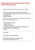 Michigan EMS Instructor Coordinator Education Program  Curriculum Study Set 2026 