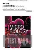 Test Bank - Microbiology An Introduction 13th Edition &lpar;Tortora&comma; 2019&rpar;&comma; All Chapter 1-28&vert; Complete Best Exam Practice Guide&sol; Newest Edition