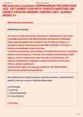 EMS Instructor&sol;Coordinator COMPREHENSIVE TEST BANK EXAM  2026 -2027NEWEST EXAM WITH COMPLETE QUESTIONS AND  CORRECT DETAILED ANSWERS VERIFIED 100&percnt; ALREDAY  GRADED A&plus; 
