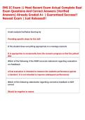 EMS IC Exam &vert;&vert; Most Recent Exam Actual Complete Real  Exam Questions And Correct Answers &lpar;Verified  Answers&rpar; Already Graded A&plus; &vert; Guaranteed Success&excl;&excl;  Newest Exam &vert; Just Released&excl;&excl;