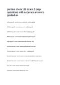 purdue chem 112 exam 2 prep questions with accurate answers graded a&plus;