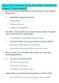 Florida Class D Security License Exam 2026 &vert; Questions &  Answers &vert; Latest Update