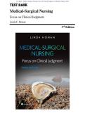 &lbrack;Test Bank &ndash; Medical-Surgical Nursing&colon; Focus on Clinical Judgment 3rd Edition by Honan&rsqb; &vert; Complete &lbrack;All Chapters 1&ndash;55&rsqb;  &vert; Verified &lbrack;2025&ndash;2026 Pediatric Nursing Exam Prep&rsqb;