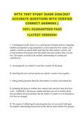 MTTC TEST STUDY GUIDE 2026&sol;2027  ACCURATE QUESTIONS WITH VERIFIED  CORRECT ANSWERS &vert;&vert;  100&percnt; GUARANTEED PASS  <LATEST VERSION> 