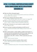ATSC 113 FINAL CERTIFICATION SCRIPT 2026 QUESTIONS WITH SOLUTIONS GRADED A&plus;