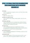ATSC 113 FINAL PRACTICE EXAMINATION 2026 QUESTIONS WITH ANSWERS GRADED A&plus;