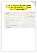Latest ATI PN Pharmacology Proctored Exam 2025&sol;2026 with NGN&colon; 60 Verified Screenshot Questions and Answers &vert; 100&percnt; from ATI &vert; Assures Highest Score