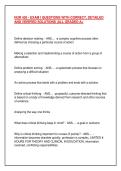 NUR 430 - EXAM I QUESTIONS WITH CORRECT&comma; DETAILED  AND VERIFIED SOLUTIONS &vert;ALL GRADED A&plus;