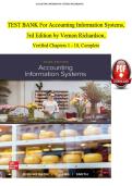 TEST BANK For Accounting Information Systems&comma;   3rd Edition by Vernon Richardson&comma;   Verified Chapters 1 - 18&comma; Complete 