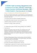 NURS5461 Adult Gerontology Management Across Continuum of Care Quiz 1 2026&sol;2027 Actual Exam - Complete Questions with Detailed Rationales &vert; 100&percnt; Verified Graded A&plus; Pass Guaranteed - A&plus; Graded
