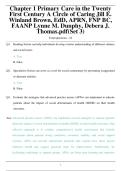 Chapter 1 Primary Care in the Twenty-First Century&colon; A Circle of Caring &ndash; Jill E&period; Winland-Brown&comma; EdD&comma; APRN&comma; FNP &vert; Nursing Test Bank & Study Guide PDF 2026 Update