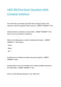 MED 300 Final Exam Questions With Complete Solutions&period;