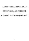 ILEARNTOBOAT FINAL EXAM  QUESTIONS AND CORRECT  ANSWERS 2025&sol;2026 GRADED A&plus;